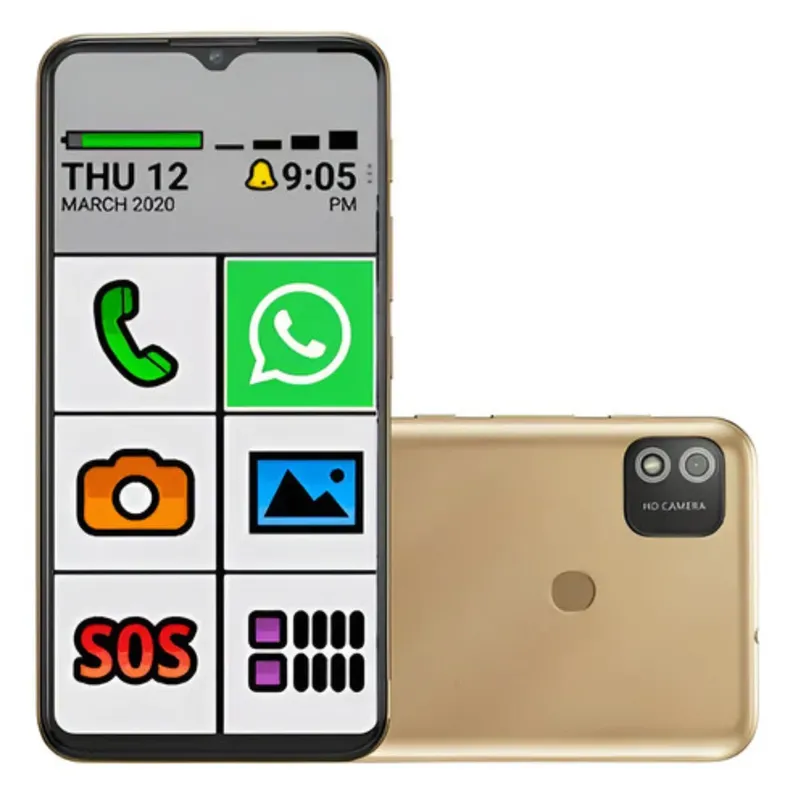 Celular Telefone Smartphone Idoso Multilaser G2 32gb Whats Letras Grandes Função Sos