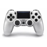 Controle Sem Fio Compatível Com Play4 Ps4 Playstation 4 / Slim / Pro / PC E Smart Tvs Samsung Cor Prata