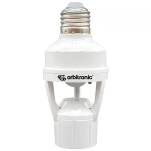 Sensor De Presença P/lâmpada Soquete E27 C/fotocélula Orbitronic