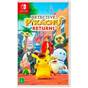 Detective Pikachu Returns Switch Mídia Física Novo Lacrado Envio Imediato
