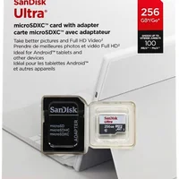 Cartao De Memoria Micro Sd 256gb Classe 10 C/ Adaptador Sd Sdsdqunr-256g-gn3ta 100 Mb/s Sandisk