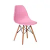 Cadeira Para Mesa De Escritório Oficial Eiffel Saarinen Wood - Rosa