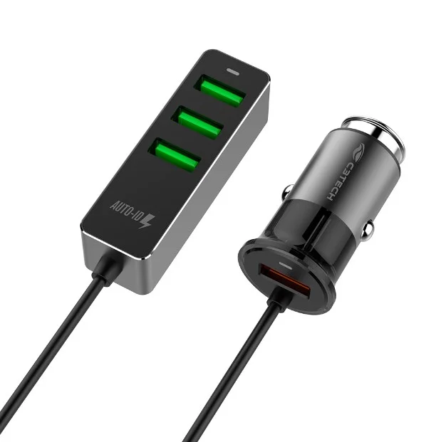 Carregador Veicular Com 4 Usb Quick Charge 3.0 Ucv-q430bk - C3tech