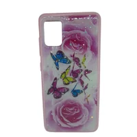 Capa De Celular Samsung Galaxy A51 Ante Queda Estampada Floridas E Borboletas Galaxy_a51:borboletas 4