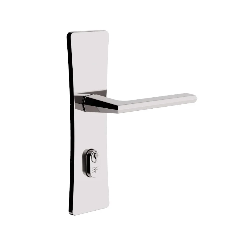 Fechadura Design Externa Espelho Bella 40mm Cromado 733e12755cr 3f