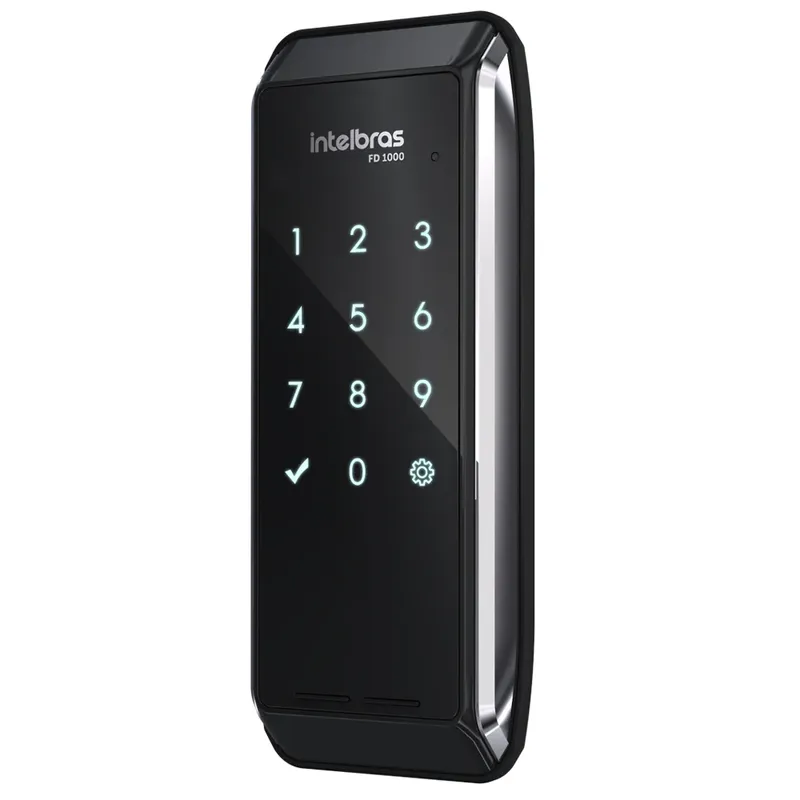 Fechadura Digital Intelbras FD 1000 de Sobrepor Com SenhaAté 9 Senhas Alimentação por Pilhas