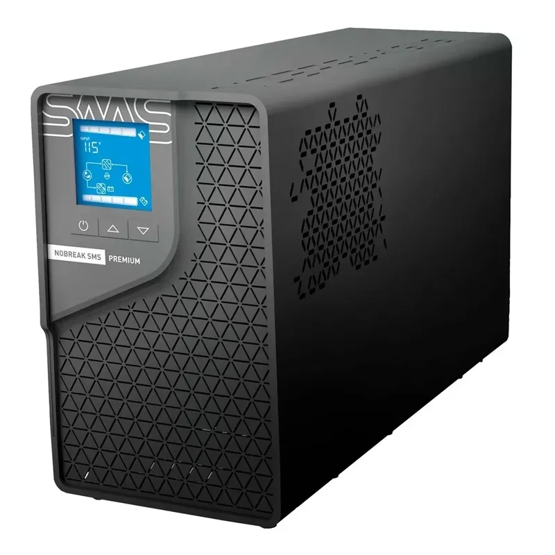 Nobreak Sms Premium 1800va, Entrada Bivolt, Saída 115v/220v, 6/2 Tomadas 10/20a, Wifi.