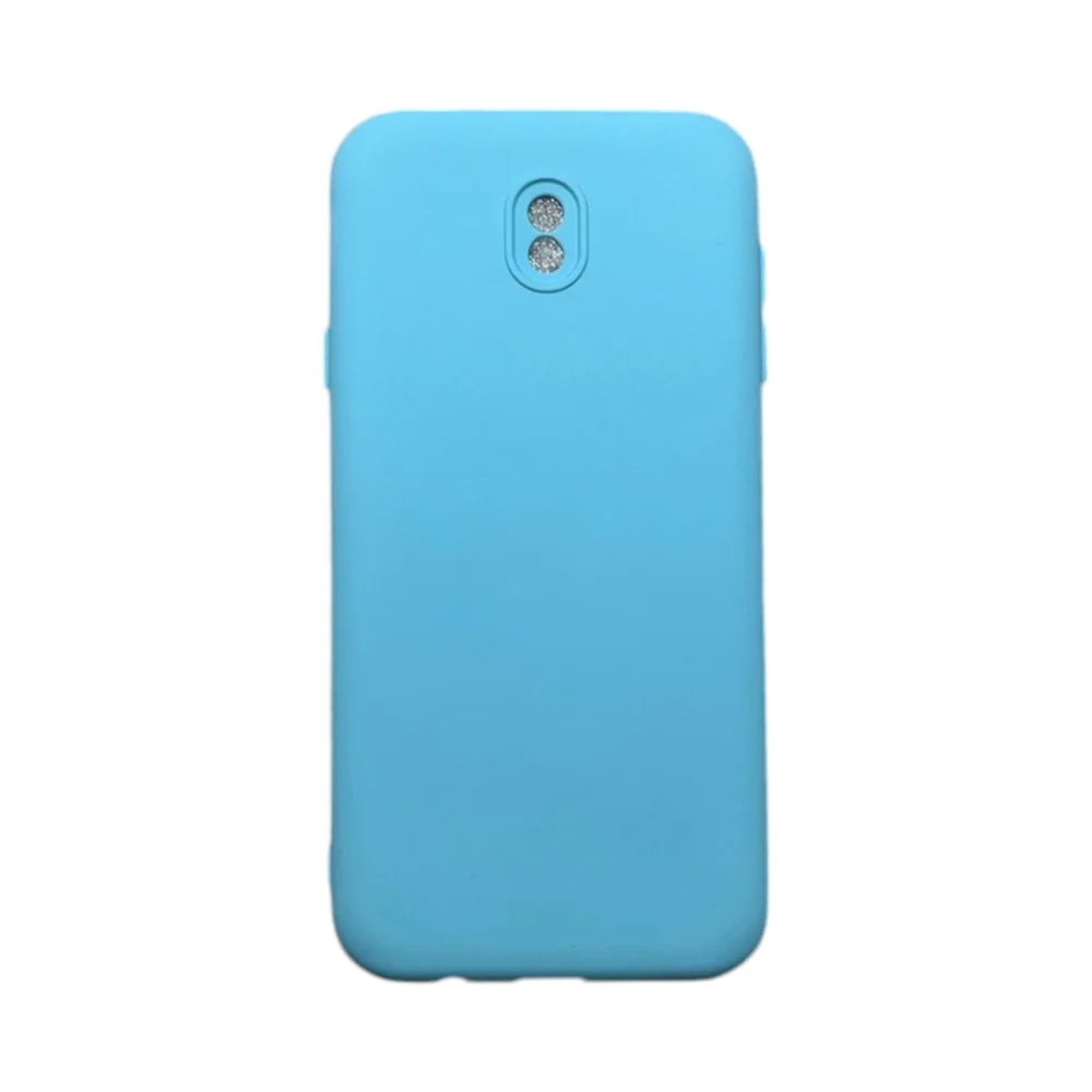 Capa Samsung J7 Pro Silicone Aveludada Protege Câmera Colorida Capinha Anti Impacto J7 Pro:turquesa