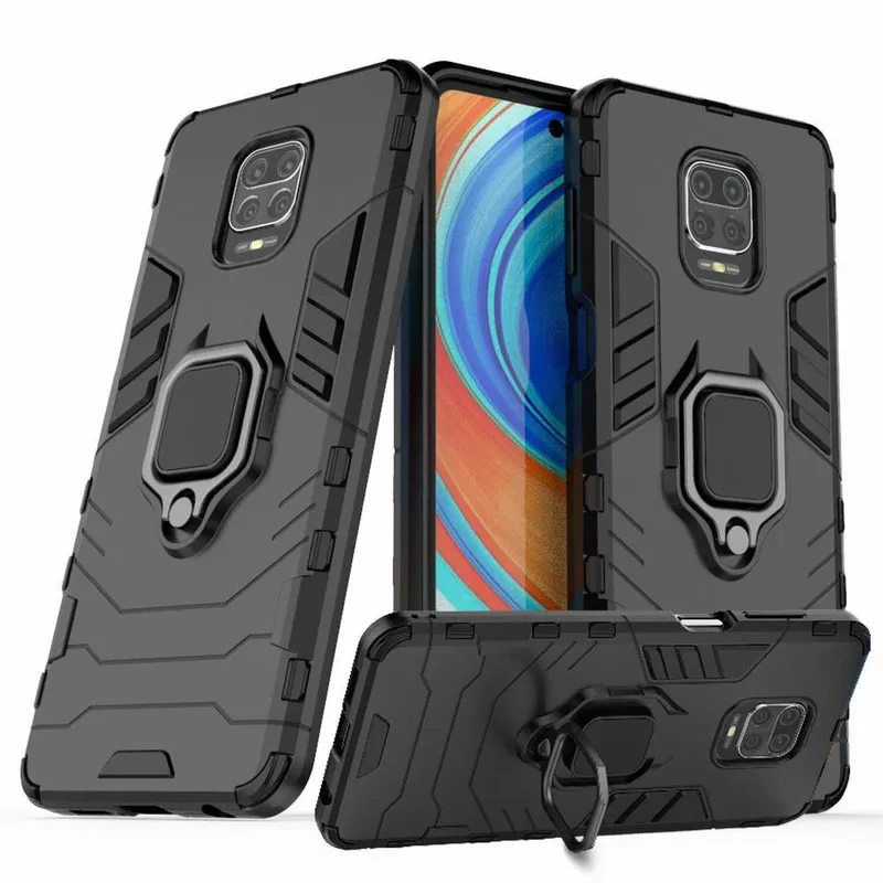 Capa Redmi Note 9s - Protetora Resistente Militar Anti Impacto Queda Armadura,preto