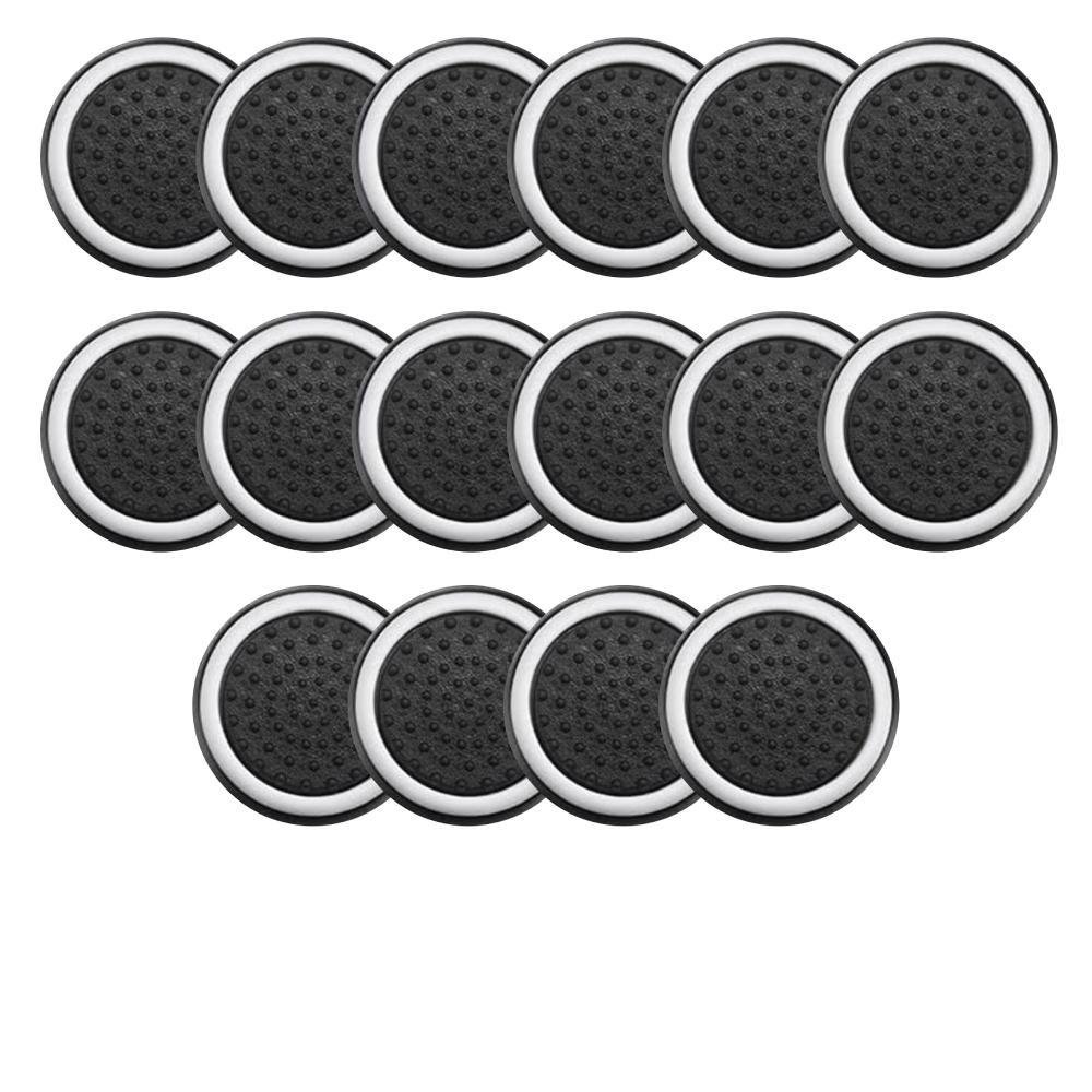6 Pares De Grips P/ Controle Anti Derrapante Silicone Botão Analógico Do Joystick Cor: Branco