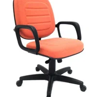Cadeira Giratória, Suporta 150 Kg, Linha Plus Size - Vermelho