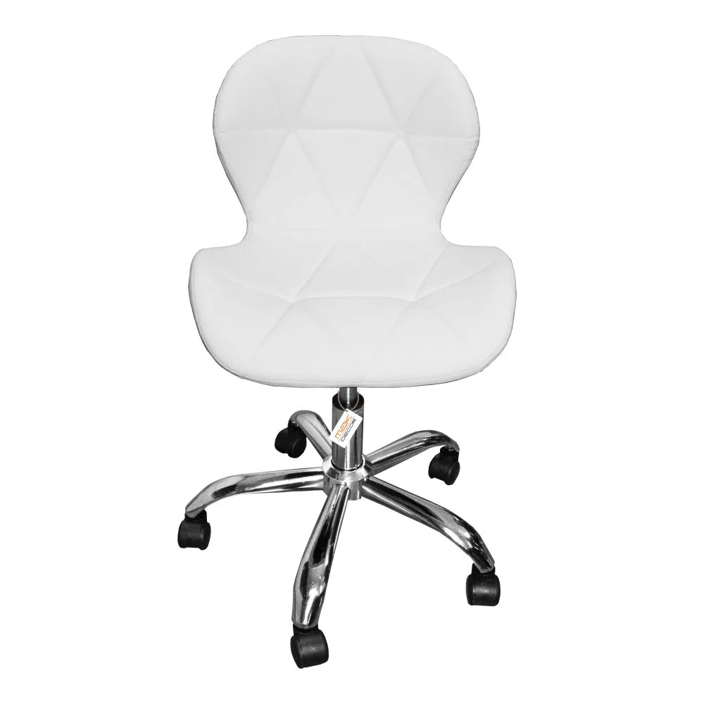 Cadeira Escritório Giratória Office Eiffel Slim Branco
