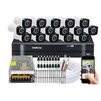 Kit 16 Câmeras Segurança HD + Dvr Intelbras 1116