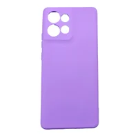 Capa Capinha Compatível Com Motorola Edge 50 5g Tela 6.7 Silicone Aveludada Premium Cor:lilas.