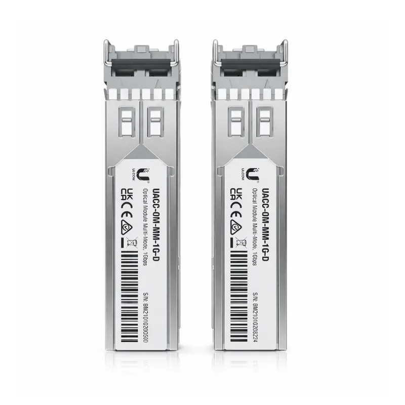 Módulos Sfp Ubiquiti 1gbps Multimodo Lc Duplex 550m 850nm Kit 2 Un Alta Performance
