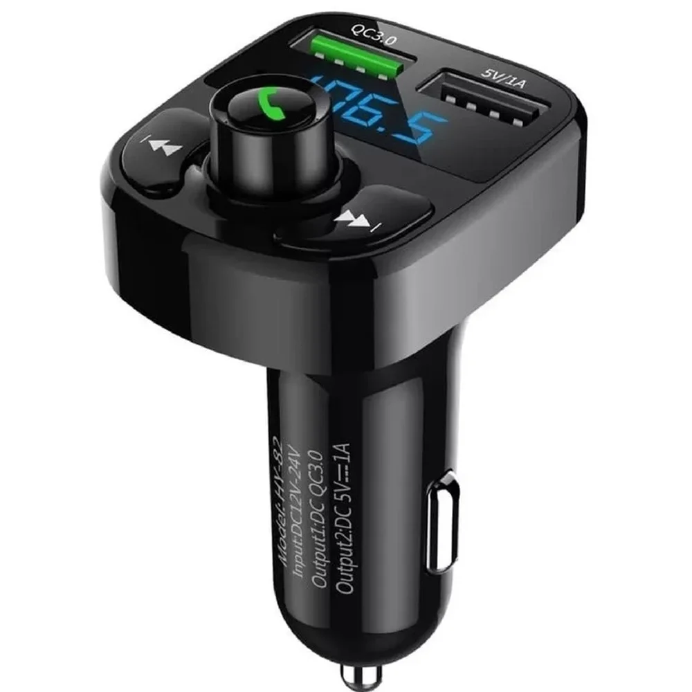 Carregador De Transmissor Fm Bluetooth Radio Mp3