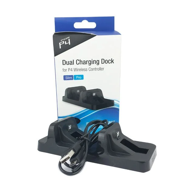 Base Carregador Duplo Dock Charge Para Controle Para Playstation Ps4