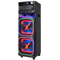 Torre De Som Atx-2108m Quadradinho 2100w Rms Bluetooth Rádio Fm Amvox