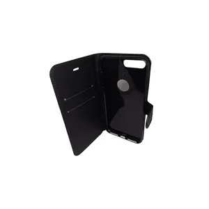 Capa Capinha Case Carteira De Couro Iphone 8 Plus Preto
