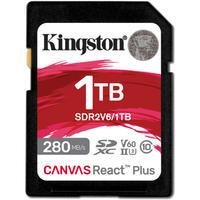 Cartão Memória Kingston Sd Xc 1TB 280mb/s React Plus Uhs-ii V60 Sdr2v6/1TB