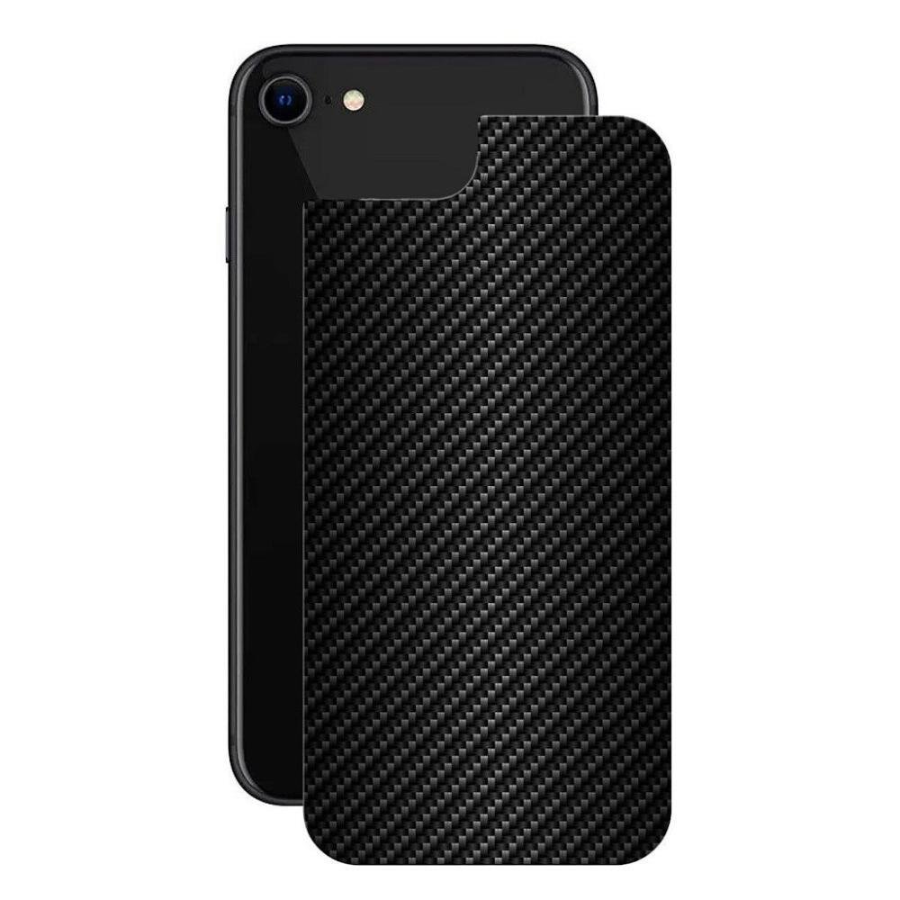 Película Iphone7/8/se2/se3 - Traseira fibra carbono , Preta - Gshield