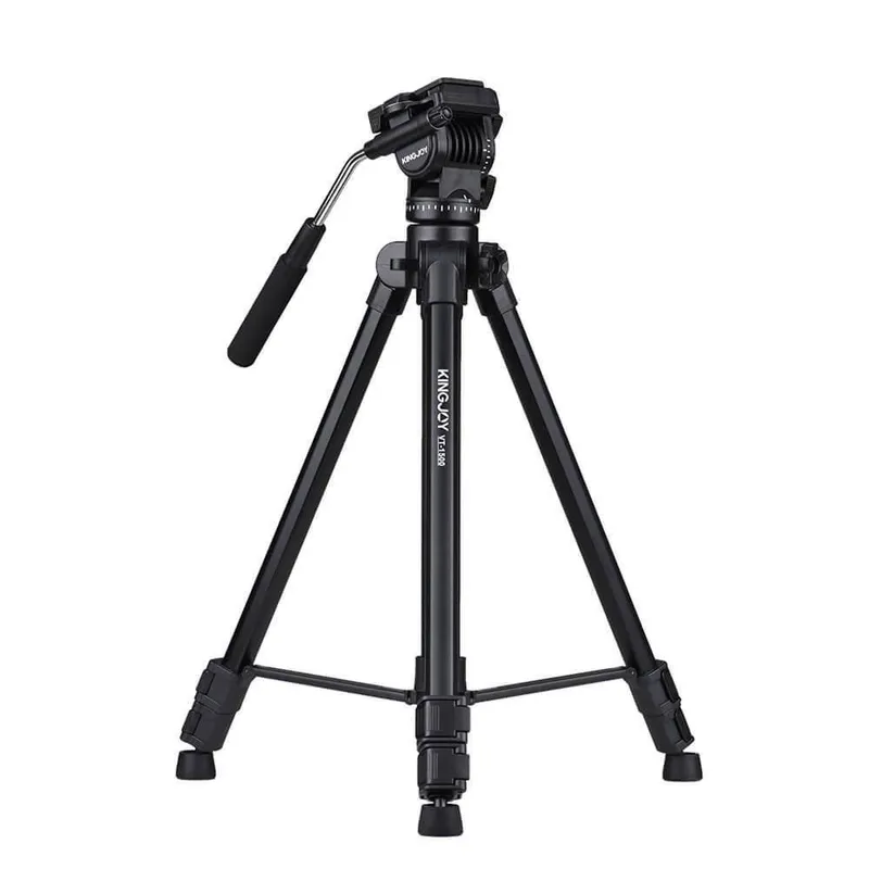 Tripé Profissional Kingjoy, Com Cabeça Semi Hidráulica, Para Até 4kg - Vt-1500