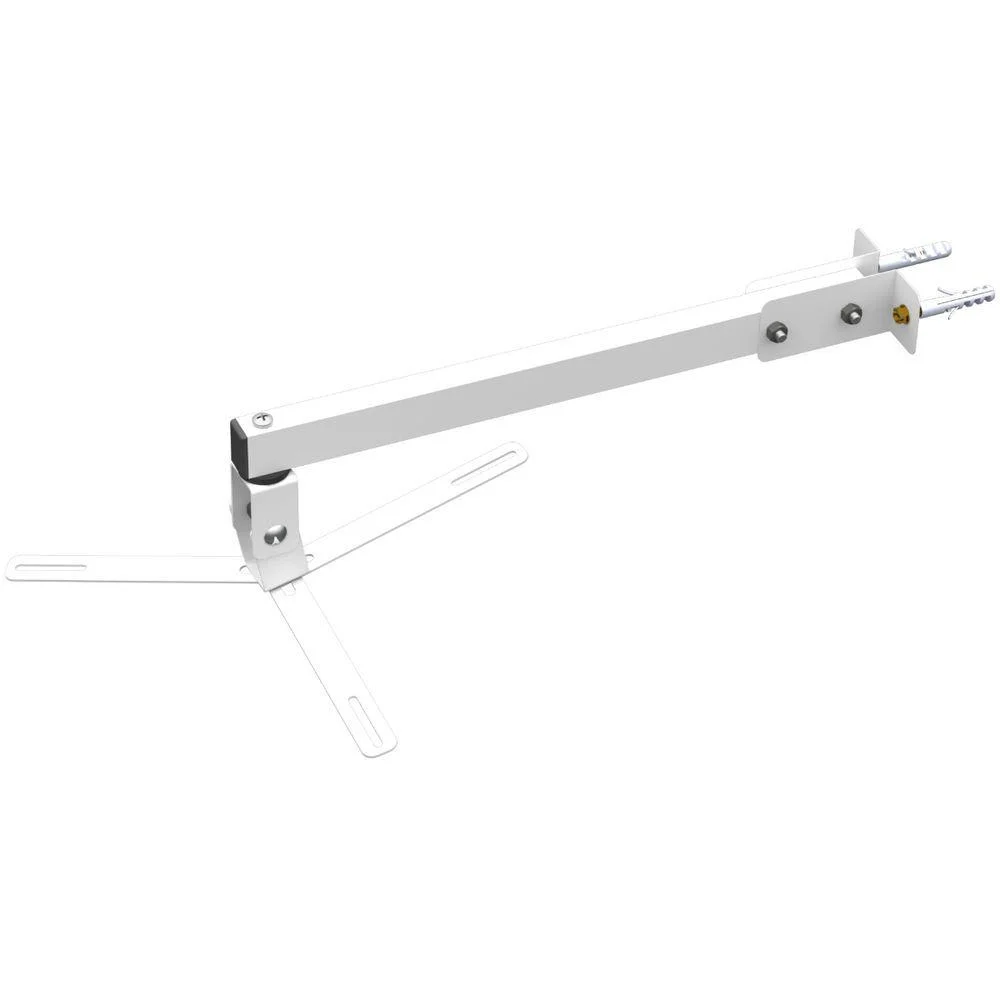 Suporte Projetor Datashow Mini LED Parede Braço 70 Cm - Branco