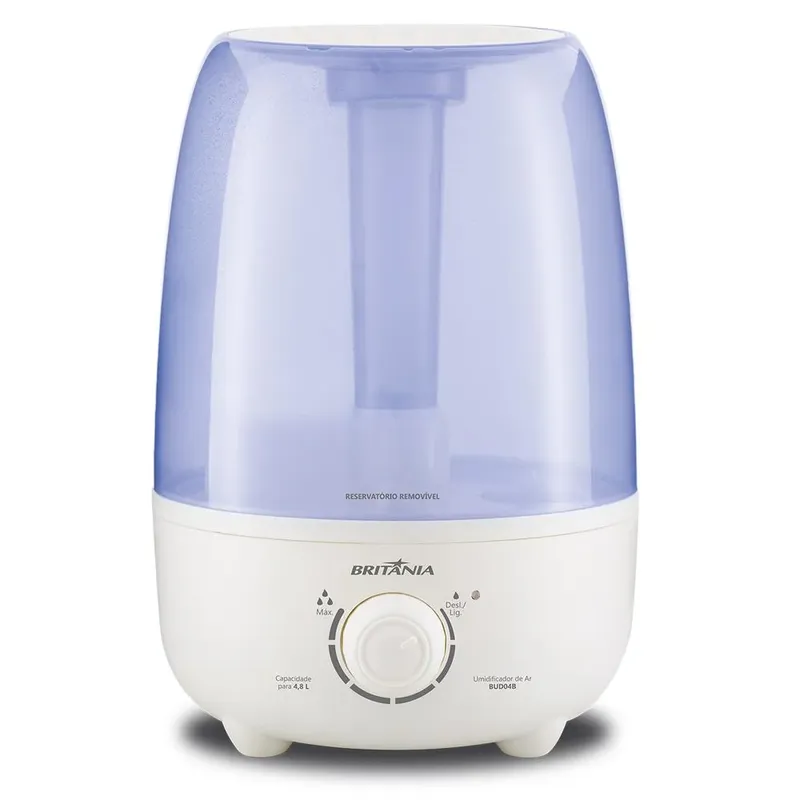 Umidificador Britânia BUD04B, Ultrassônico, 4.8L, Bivolt, Portátil