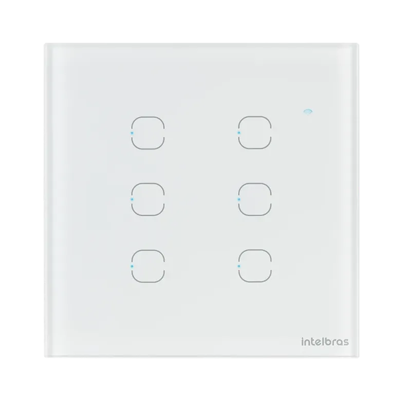Interruptor Smart Intelbras, Wi-fi, Touch, 6 Teclas, Ews 1006 Br