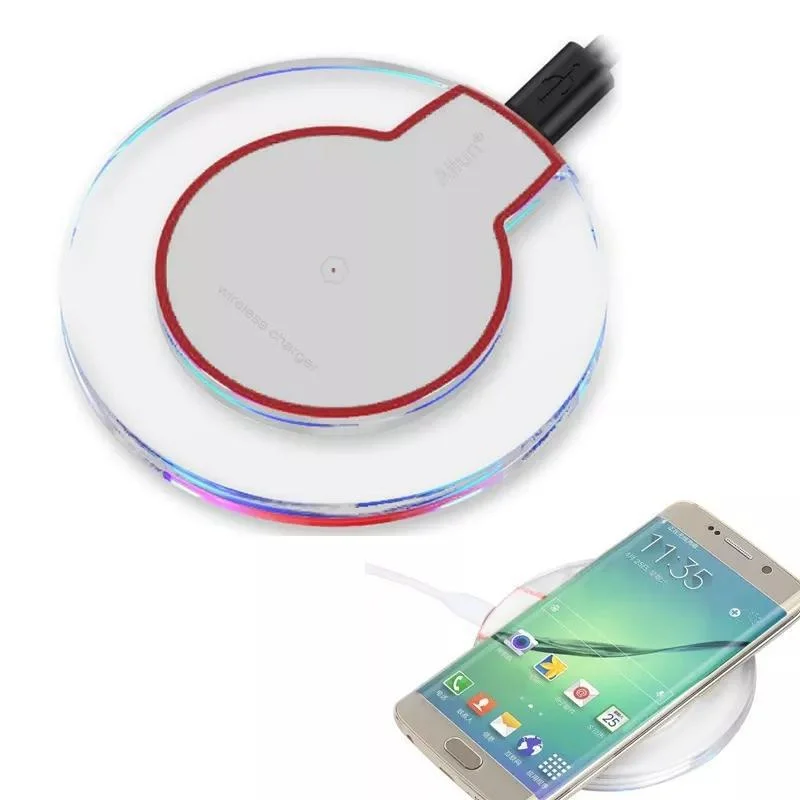 Carregador Celular Wireless Qi Sem Fio Iphone Ios Branco