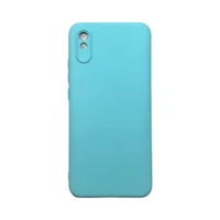 Capa Xiaomi Redmi 9a / 9i / 9at Silicone Aveludada Protege Câmera Colorida Capinha Anti Impacto Redmi 9a:turquesa