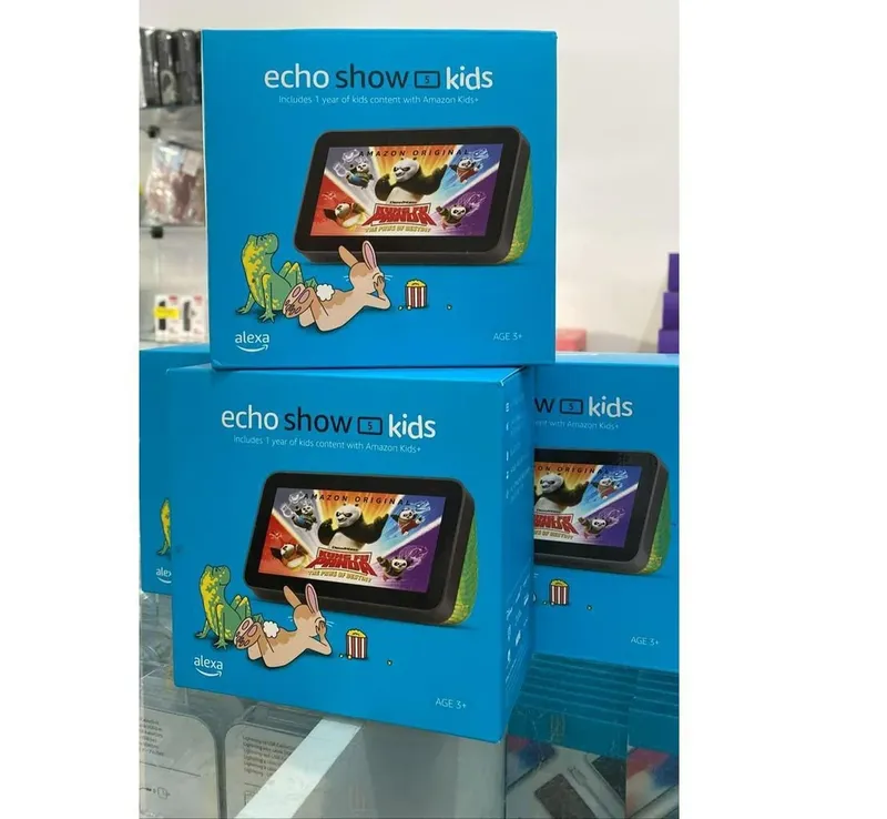 Caixa De Som Amazon Alexa Kids, Eco Show 5, Verde