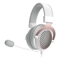 Headset Gamer Redragon Luna, Microfone Omnidirecional Removível, USB e cabo Y, Branco - H540W