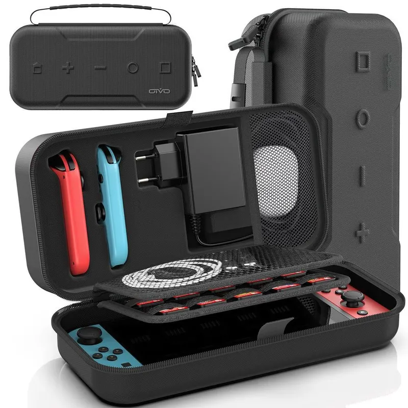 Case Bolsa Nintendo Switch OLED Espaço Carregador Oivo