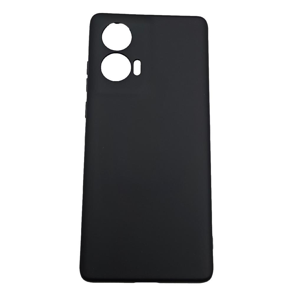 Capinha Capa Compatível Com Motorola Edge 50 Fusion Xt2429 Tela 6.7 Case Aveludada Interior Preto