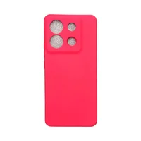 Capa Xiaomi Poco X6 Silicone Aveludada Protege Câmera Colorida Capinha Anti Impacto Poco X6:rosa Shock
