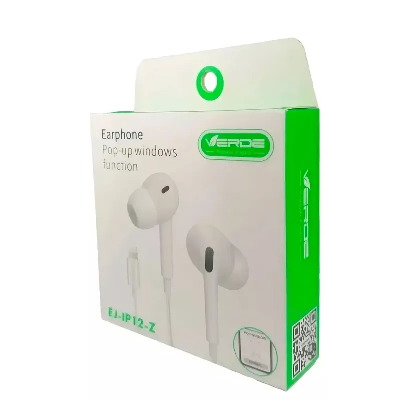 Fone De Ouvido Branco Com Fio Tipo Iph Ej-ip12-z