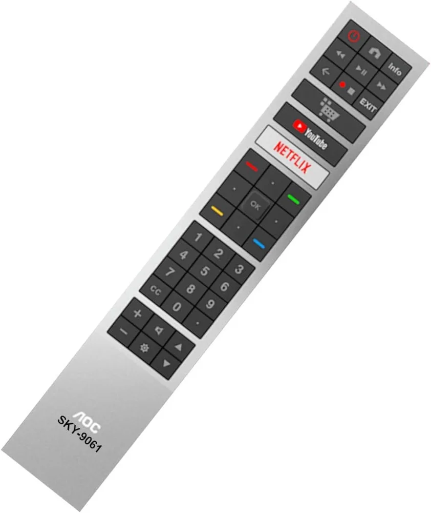 Controle Remoto Tv Aoc LED Smart 4k - Youtube Netflix