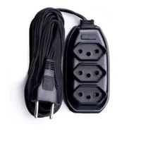 Extensão Elétrica 3 Saídas Com 10 Metros Bivolt 110 / 220 V
