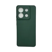 Capa Xiaomi Poco X6 Silicone Aveludada Protege Câmera Colorida Capinha Anti Impacto Poco X6:verde Escuro