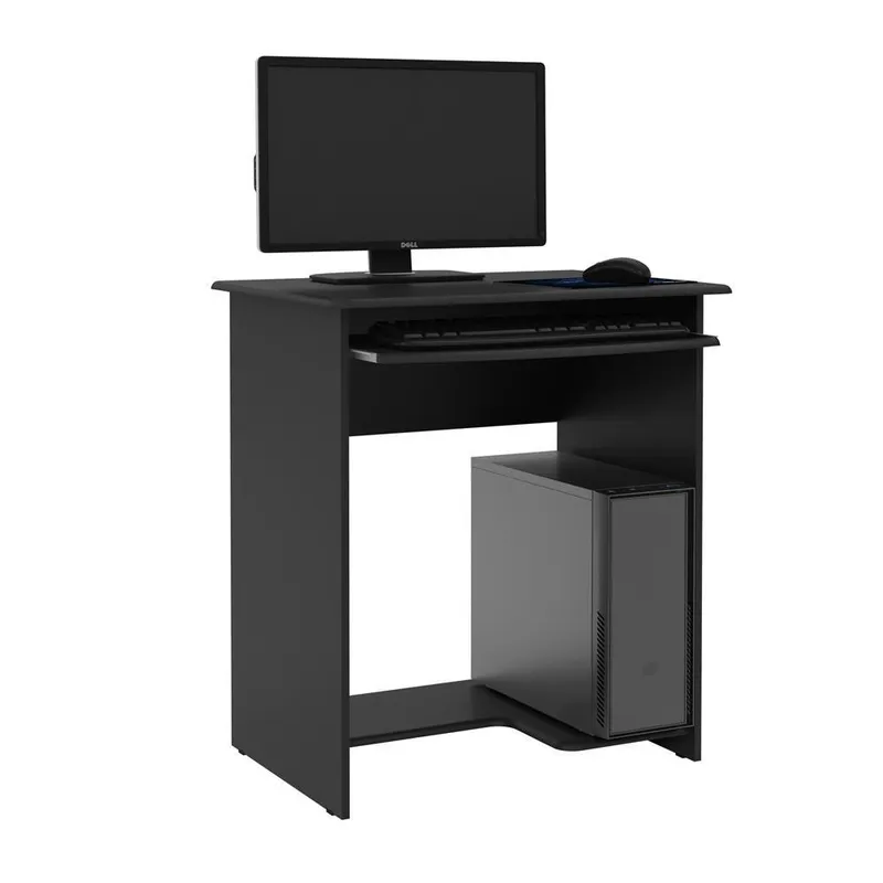 Mesa De Computador Pratica Preto Ej Móveis