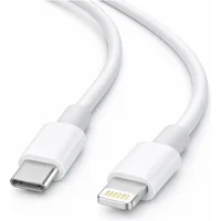Cabo Carregador 2 Metros Para Iphone 11 12 13 14 Pro Max Ipad Ipod Carregamento Rápido Turbo Usb-c 30w - Branco