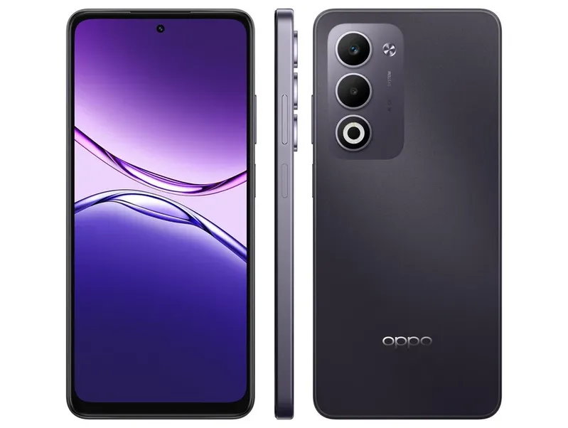 Smartphone OPPO A5, 4G, 256GB, 12GB RAM, 6.67" Câm. Dupla + Selfie 5MP, Roxo