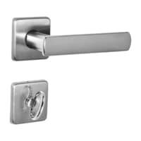 Fechadura Dama Banheiro Roseta Quadrada 40mm Escovado 5080901/40-zce Arouca
