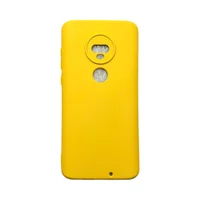 Capa Moto G7 / G7 Plus Silicone Aveludada Colorida Capinha Anti Impacto G7 / G7 Plus:amarelo Mostarda
