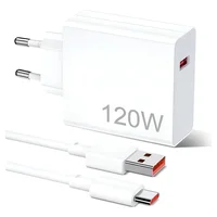 Carregador Celular 120w Turbo Para Poco X5 X6 X7 Pro Xiaomi 12t 13t 14t 15t Redmi 12 13 14 + Cabo Branco
