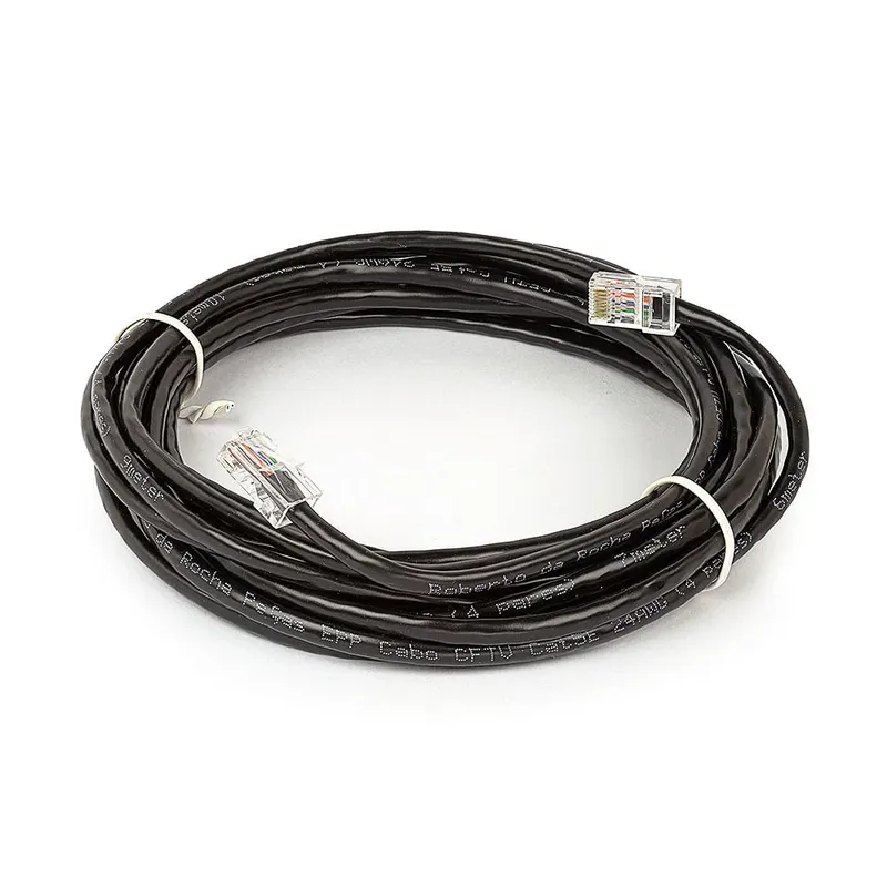 Cabo De Rede Cat5e Montado Preto - 85 Metros