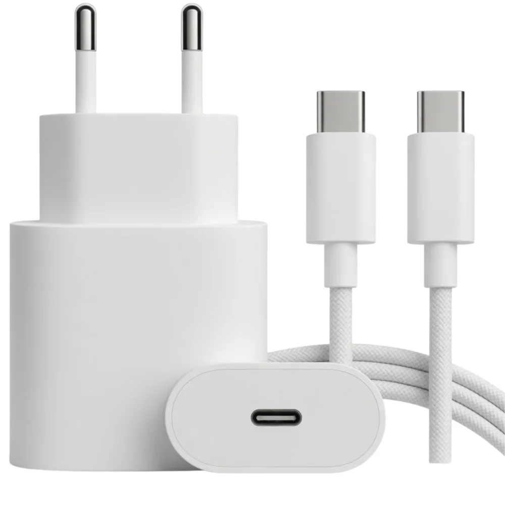 Carregador Usb Tipo C Turbo Rápido Para Smartphone E Tablet
