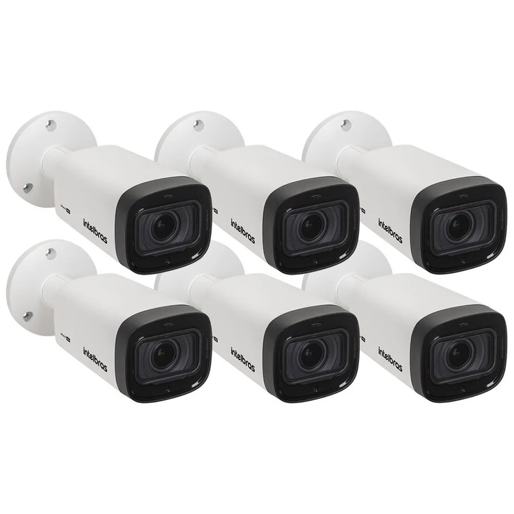 Kit 6 Câmeras Intelbras Varifocal Multi Hd Vhd 3250 Vf G7 Ip67 Ir 50m Hdcvi, Hdtvi, Ahd E Analógico