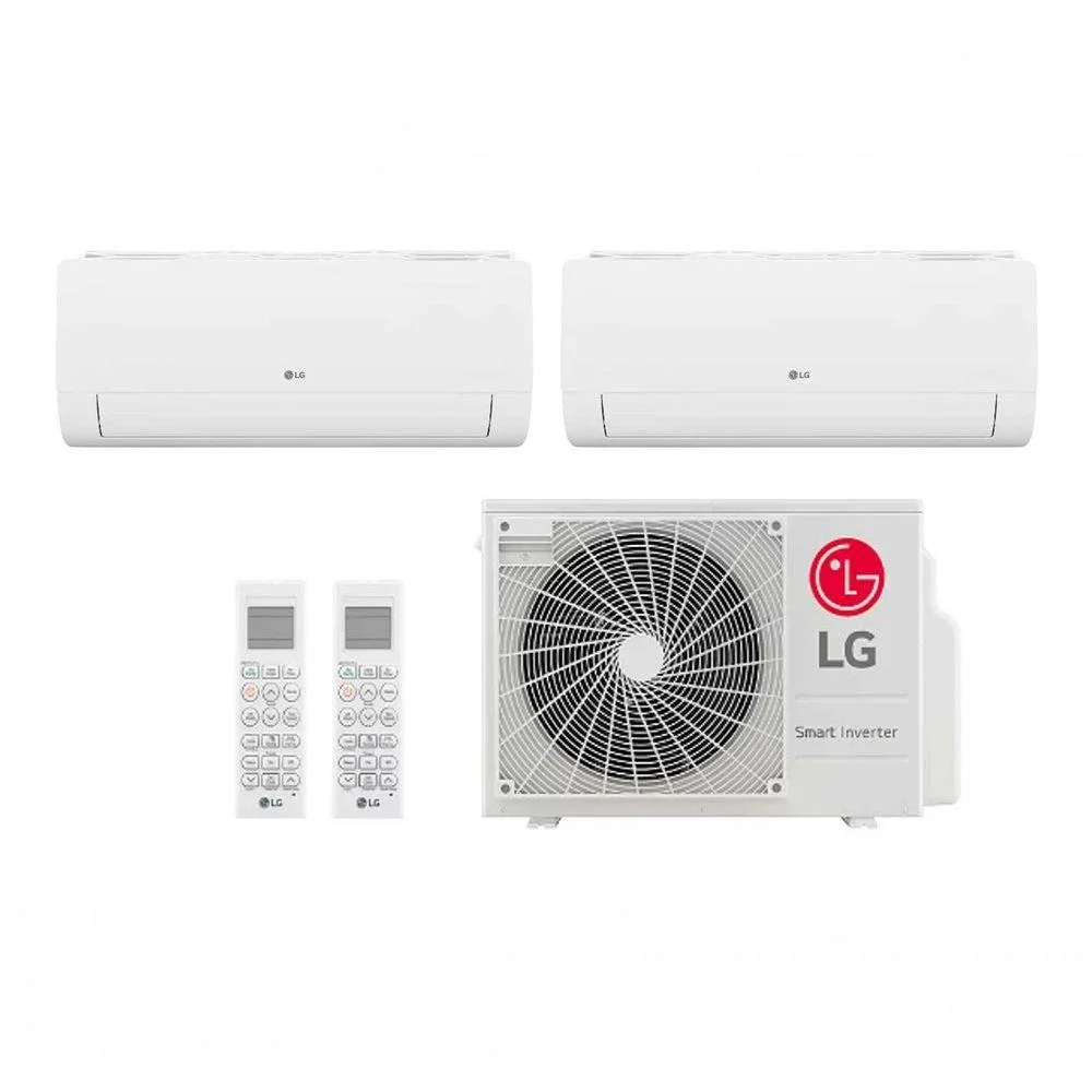 Ar Condicionado Multi Split Inverter 2 Ambientes (hiwall 2x 9.000btus) Quente/frio Wifi Integrado 220v